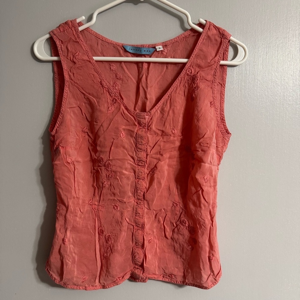 Johnny Was Sleeveless Top Size Small